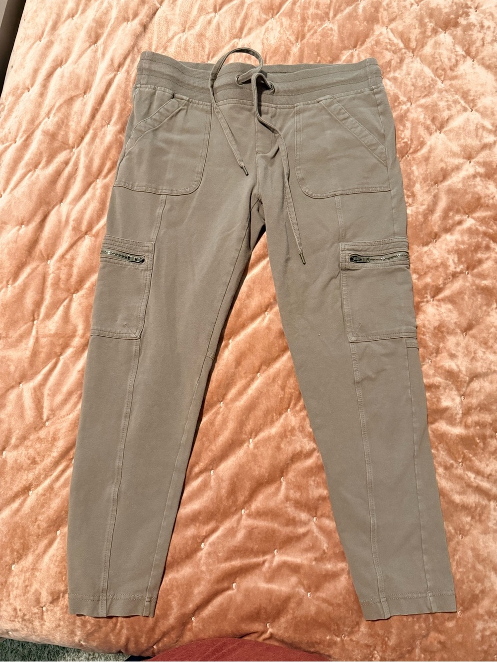 Natural Reflections Olive Straight-Leg Cargo Pants